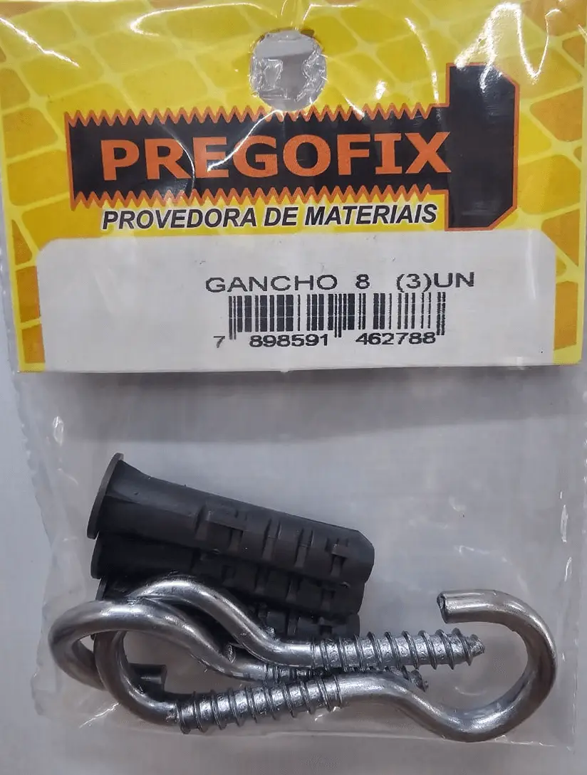 Parafuso Gancho com Bucha